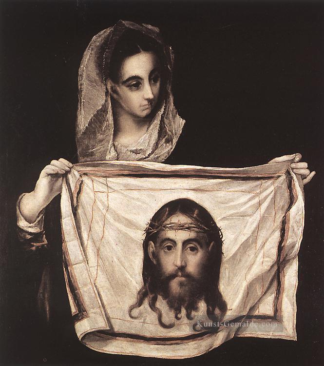 St Veronica mit dem Sudary 1579 Manierismus spanische Renaissance El Greco Ölgemälde